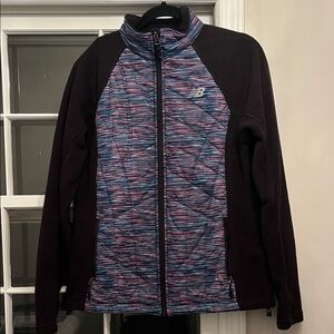 New Balance Women's Blue and Pink Athletic Winter Jacket